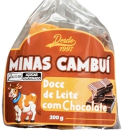 MINAS CAMBUI DOCE DE LEITE COM CHOCOLATE 200G